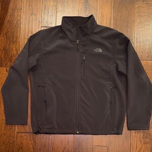 The North Face Men's Black Apex Bionic Softshell Jacket sz XL EUC